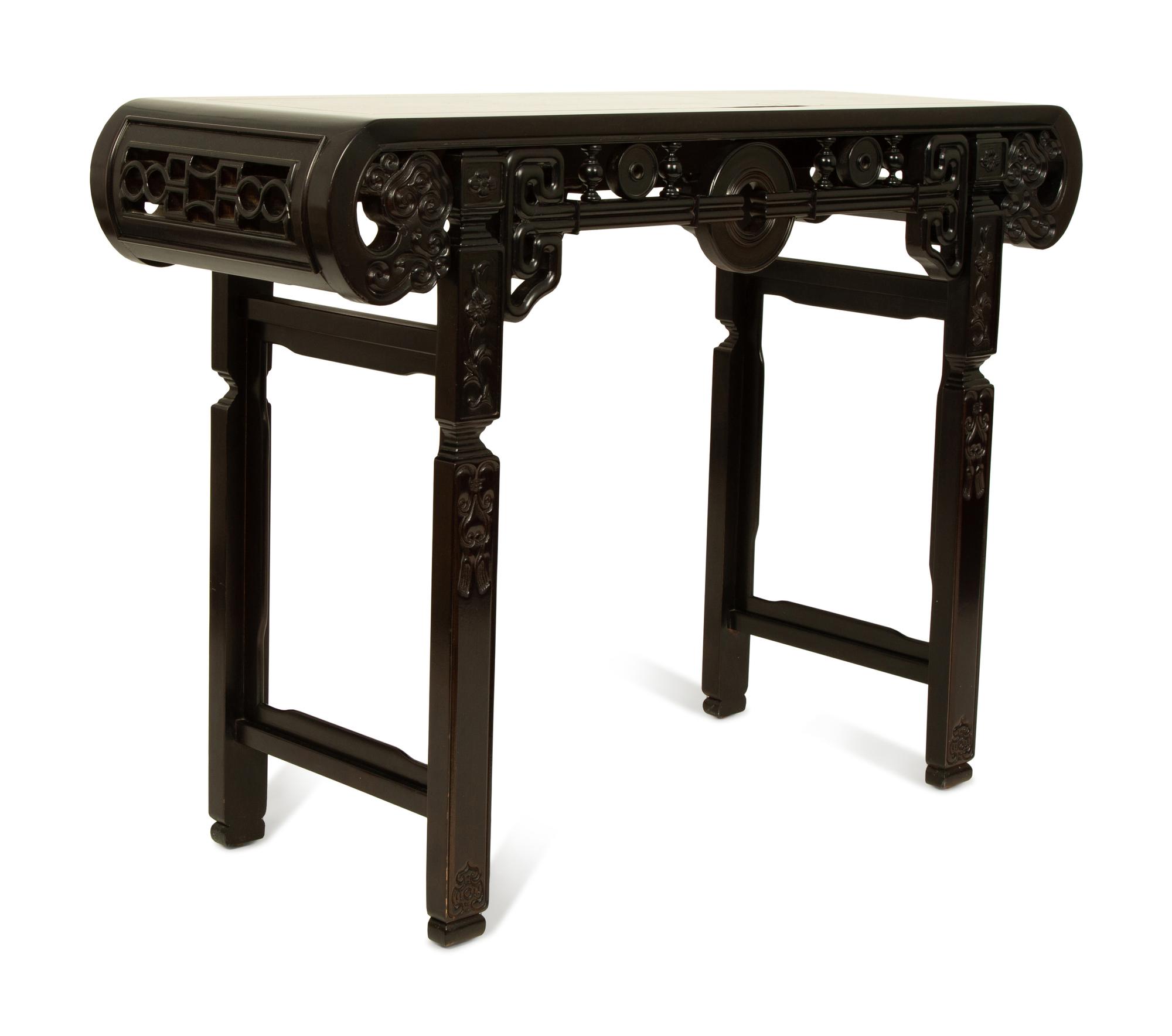 A Chinese Lacquer Hardwood Altar Table — 20TH CENTURY