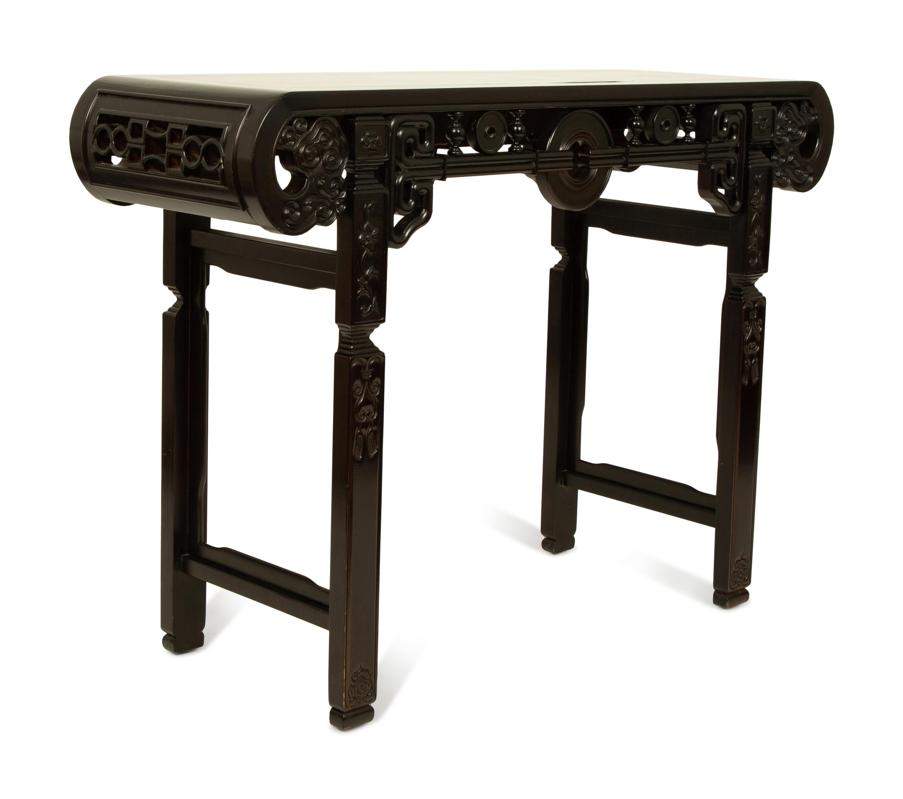 A Chinese Lacquer Hardwood Altar Table — 20TH CENTURY