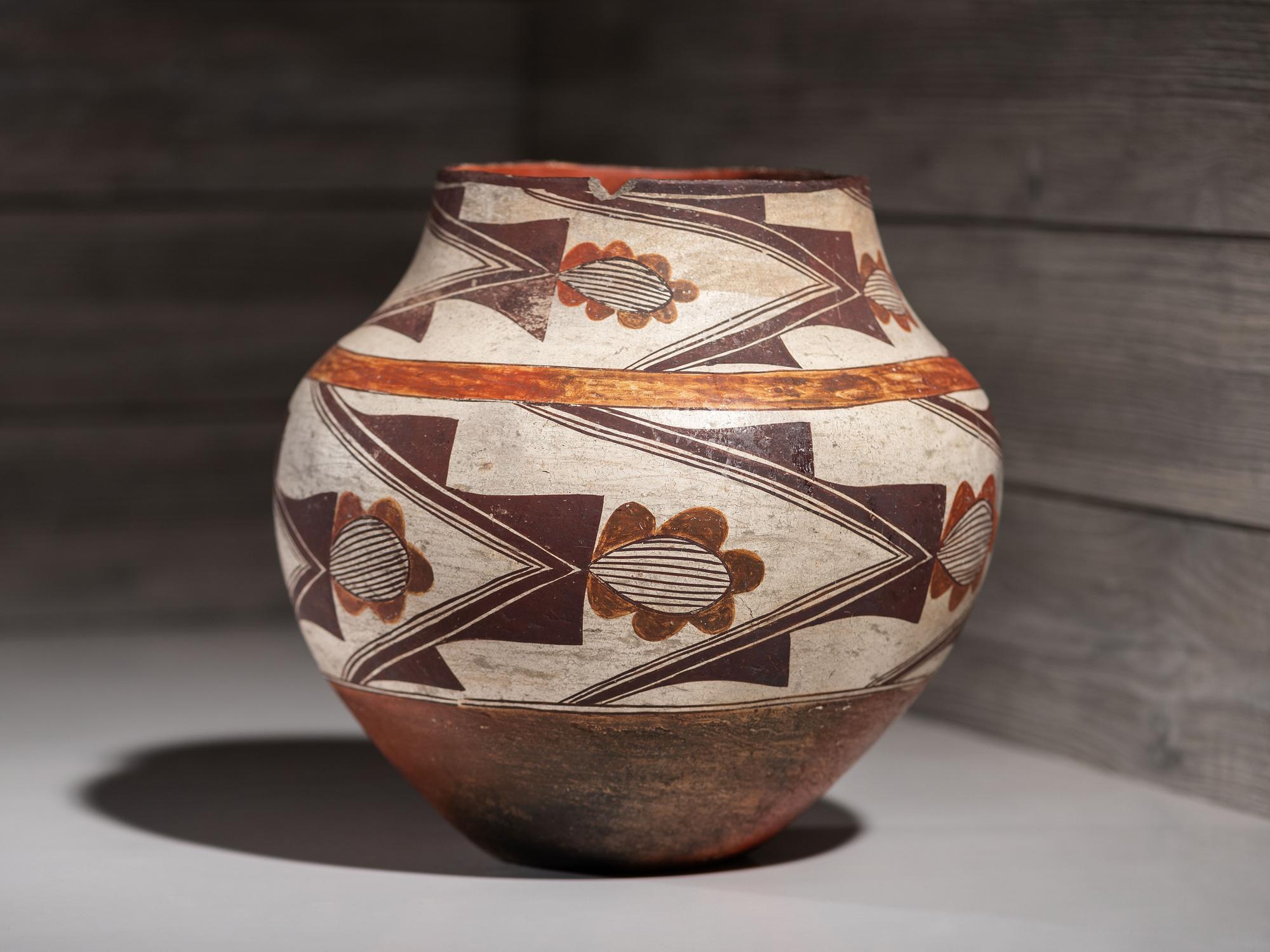 Laguna Polychrome Pottery Jar