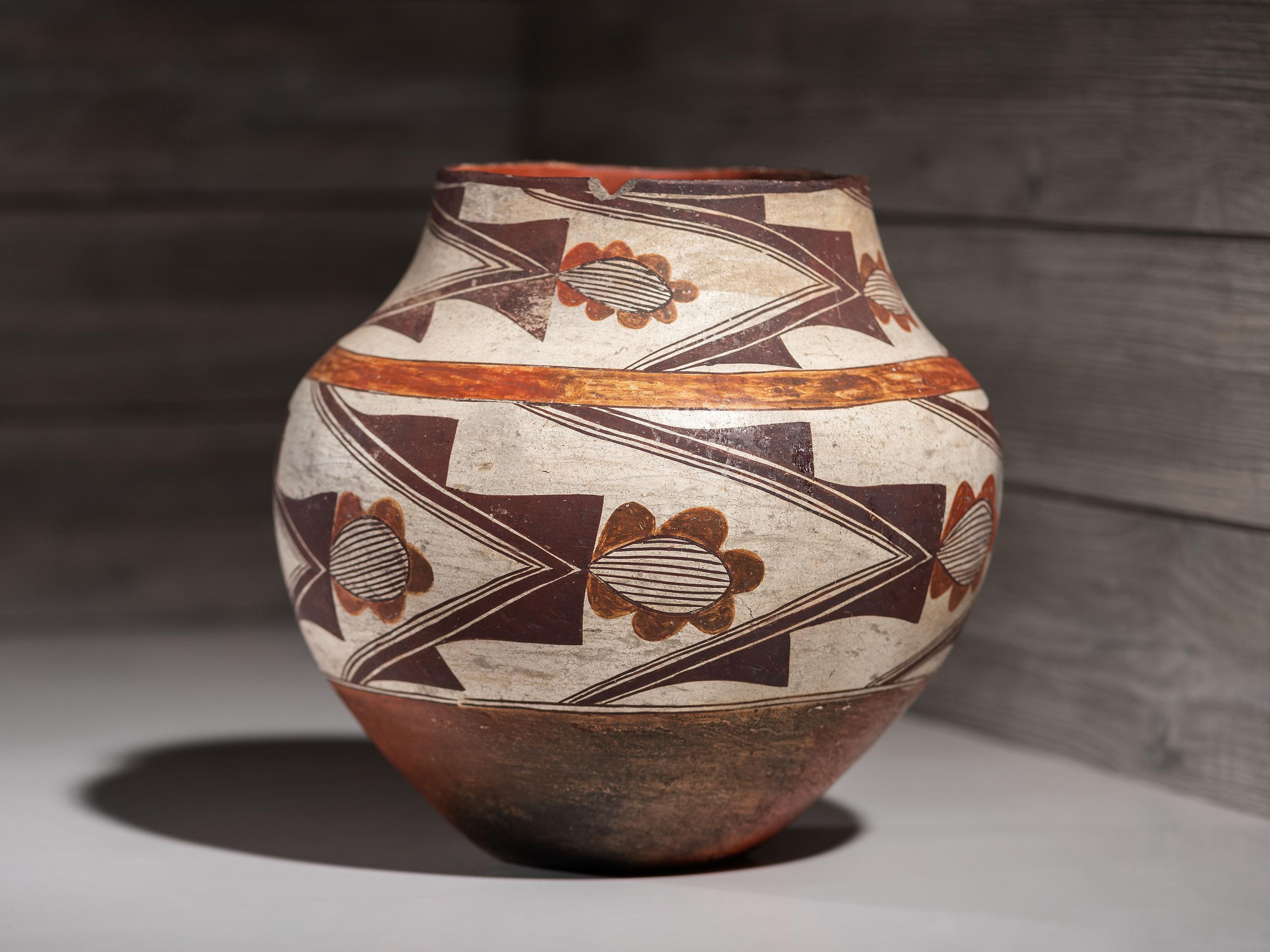 Laguna Polychrome Pottery Jar