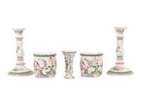 A Group of French Faience Table Articles