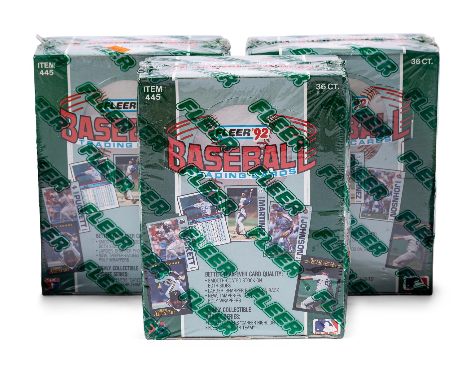 A Large Group of Unopened Baseball Card Material,