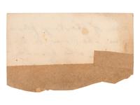 [LINCOLN & ASSOCIATES]. A group of 3 autographed items, featuring: LINCOLN, Abraham (1809-1865]. Autograph note signed ("A. Lincoln"). Addressed to "Sec. of the Navy." N.p. n.d.