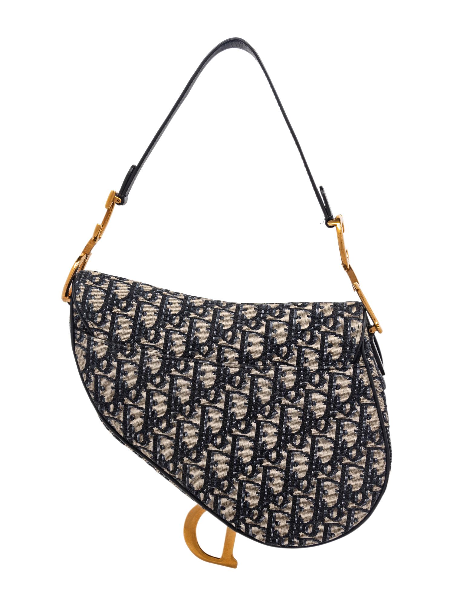 CHRISTIAN DIOR SADDLE BAG IN OBLIQUE CANVAS