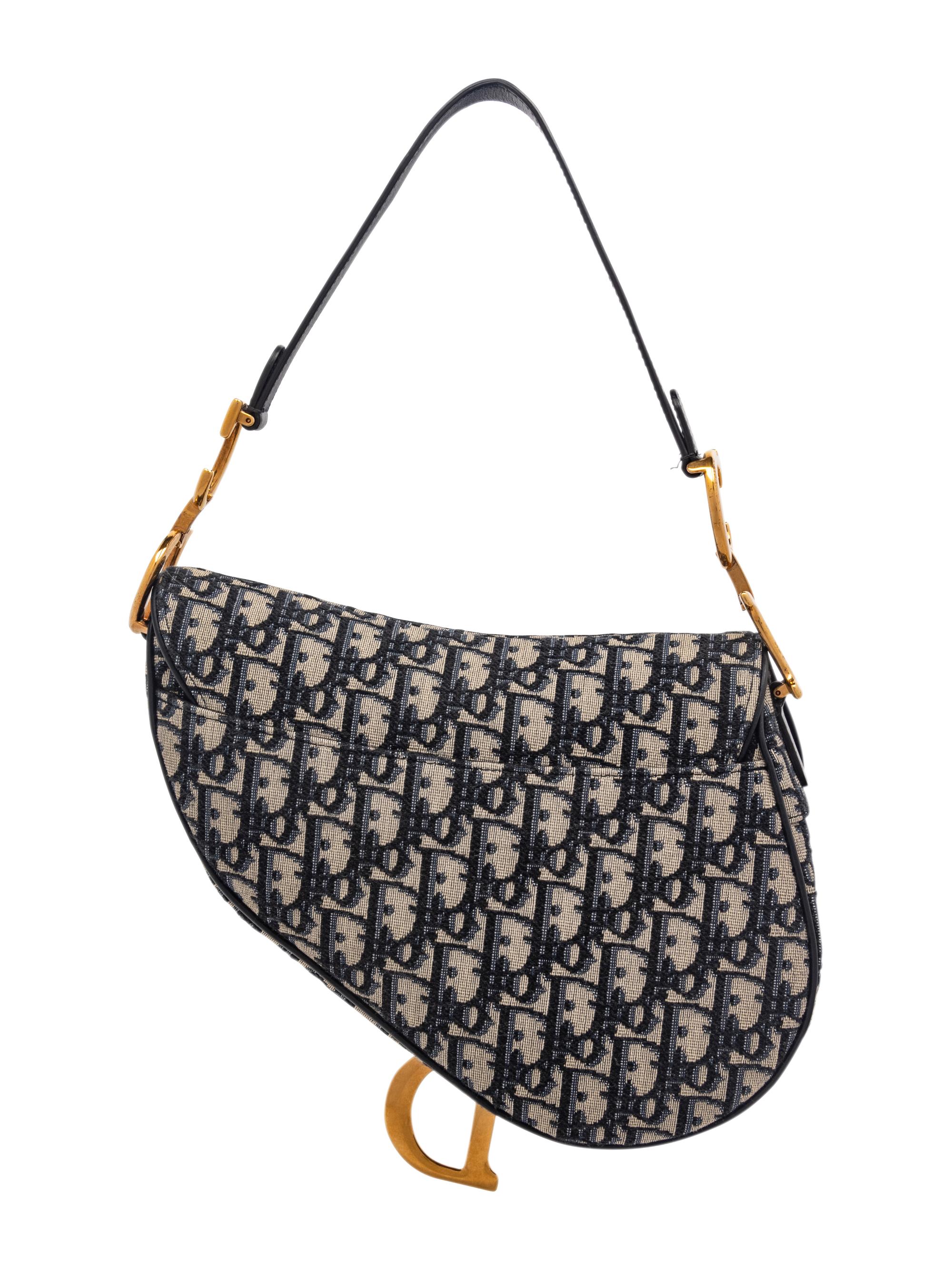 CHRISTIAN DIOR SADDLE BAG IN OBLIQUE CANVAS