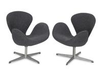 A Pair of Swan Chairs