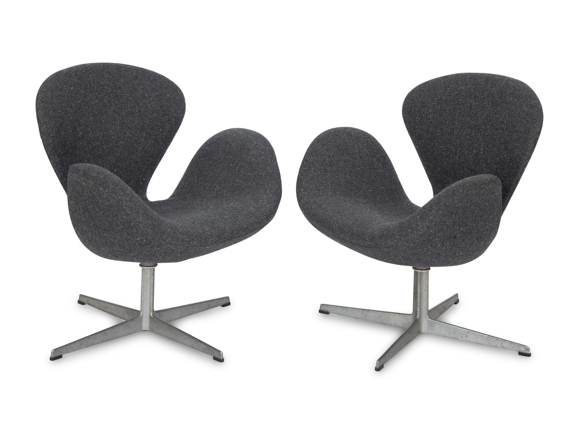 A Pair of Swan Chairs