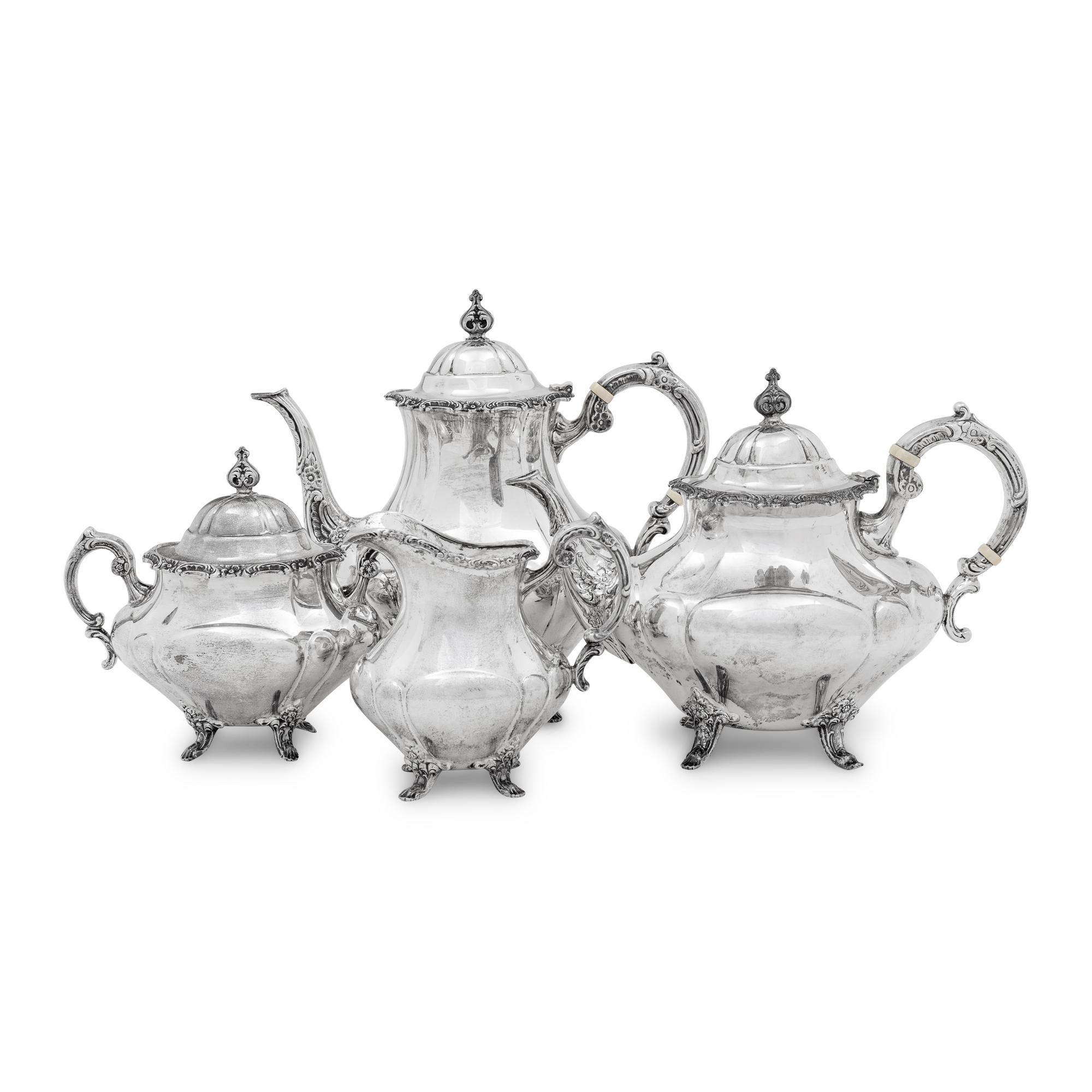 An American Silver Four-Piece Tea and Coffee Service