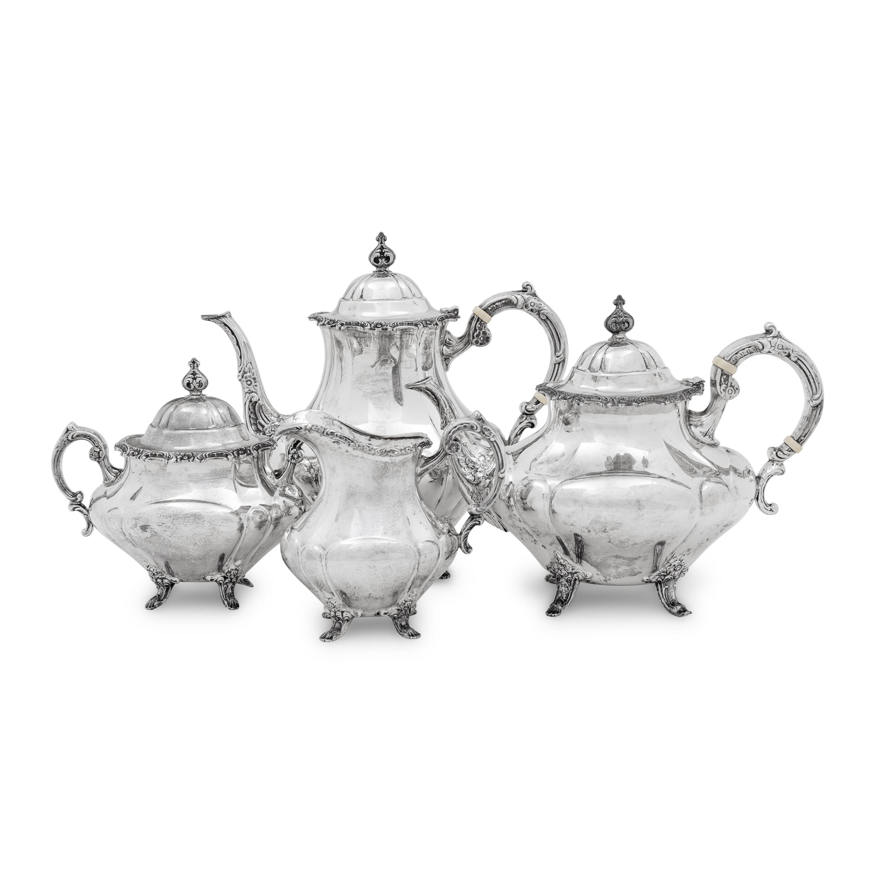 An American Silver Four-Piece Tea and Coffee Service