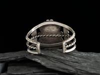 Navajo Silver and #8 Turquoise Cuff Bracelet