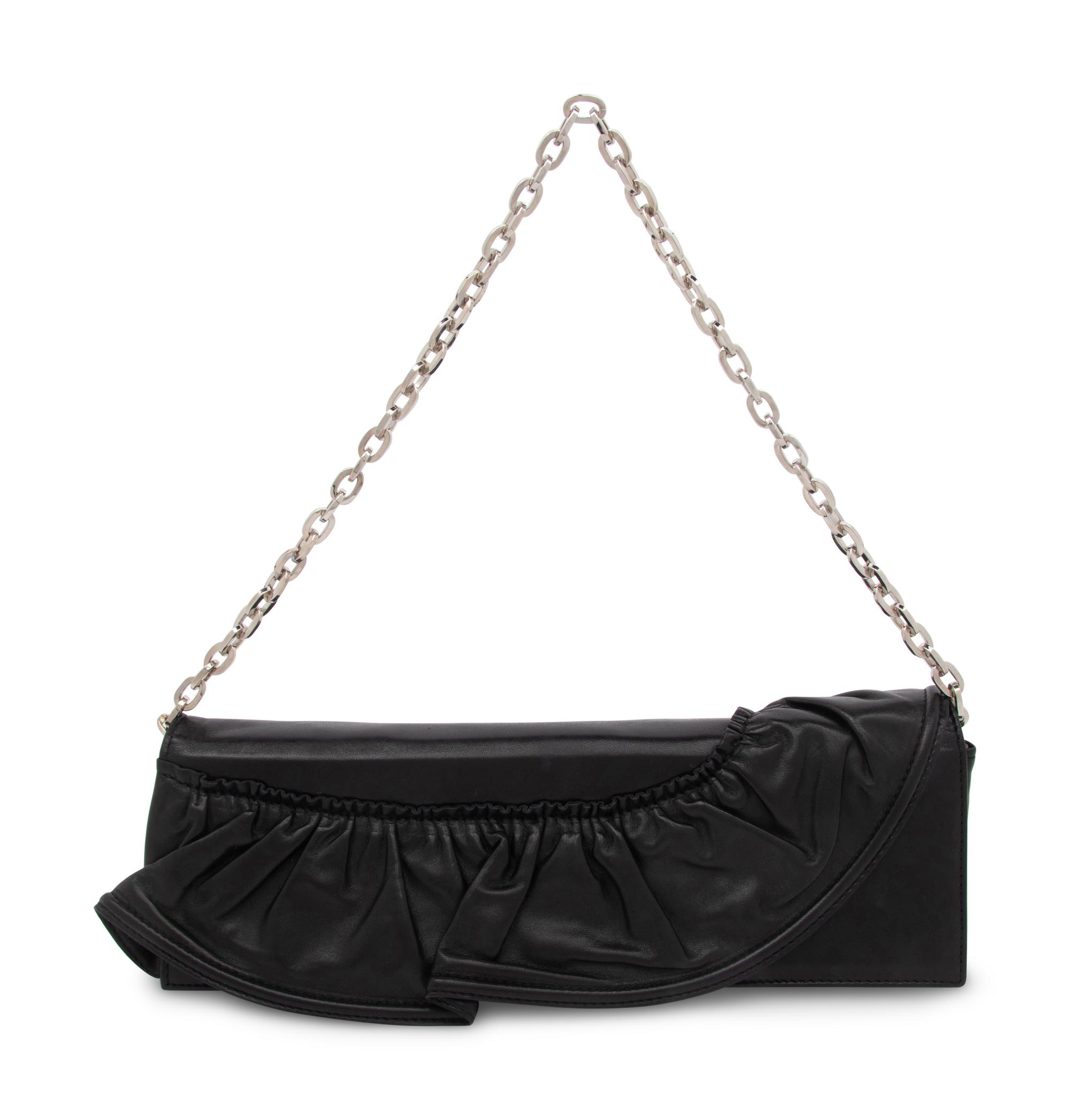 Valentino, Black Leather Convertible Bag