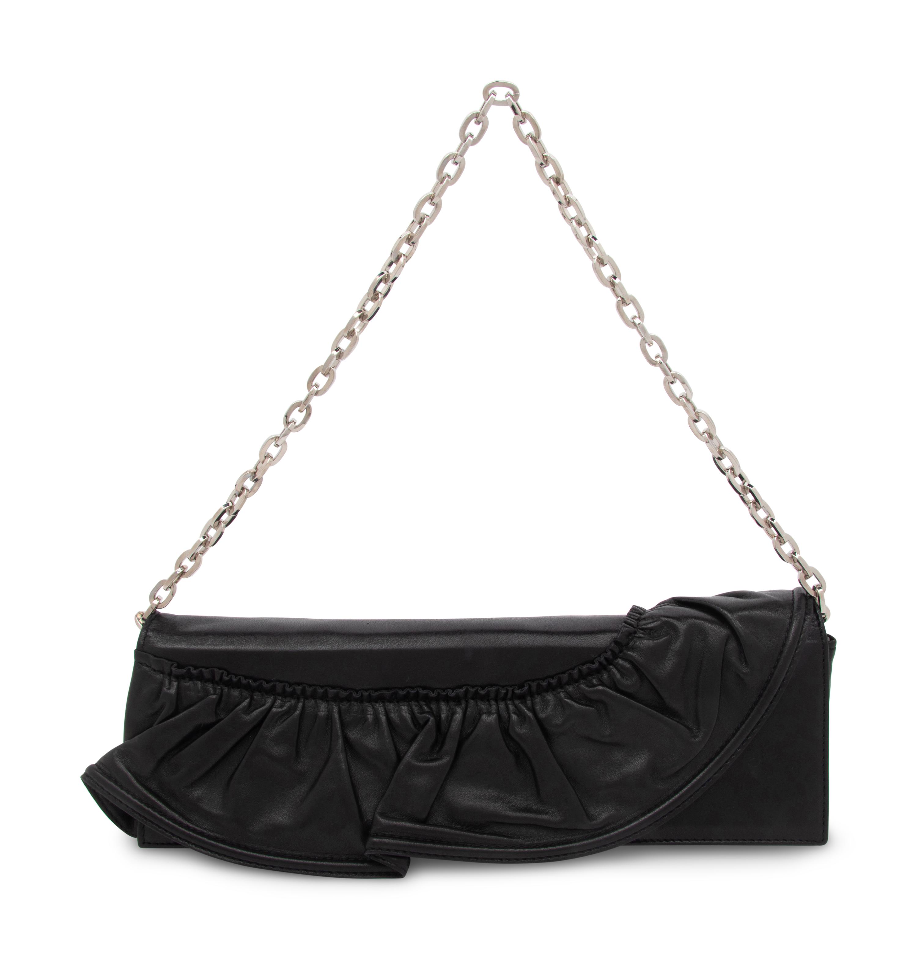 Valentino, Black Leather Convertible Bag