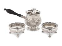 A Pair of Tiffany and Co. Silver Salt Cellars