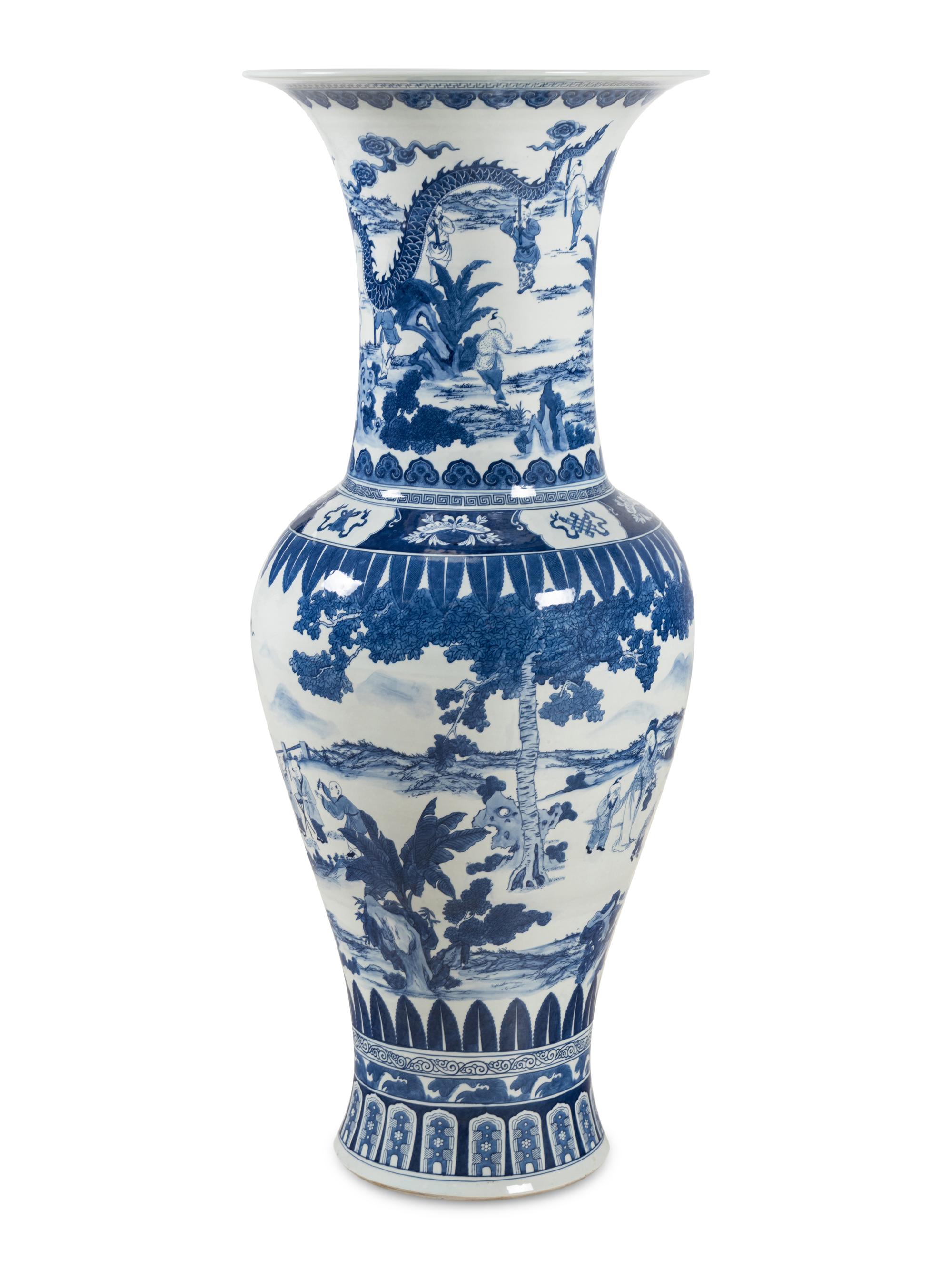 A Massive Chinese Export Porcelain Floor Vase