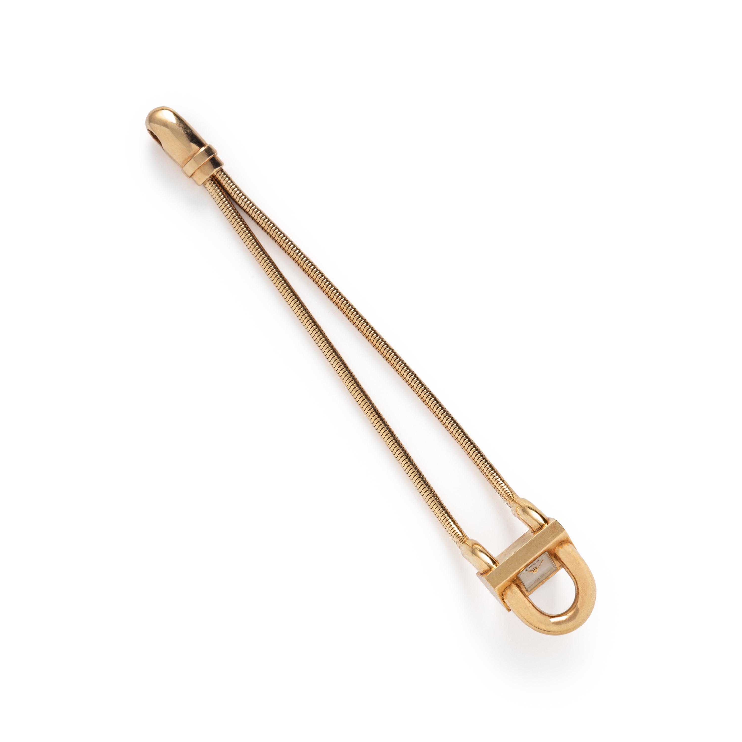 VAN CLEEF & ARPELS, YELLOW GOLD 'CADENAS' WATCH