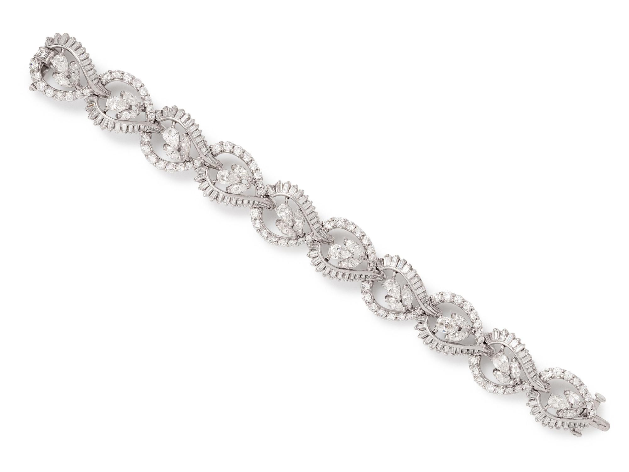 Vintage, Platinum and Diamond Bracelet