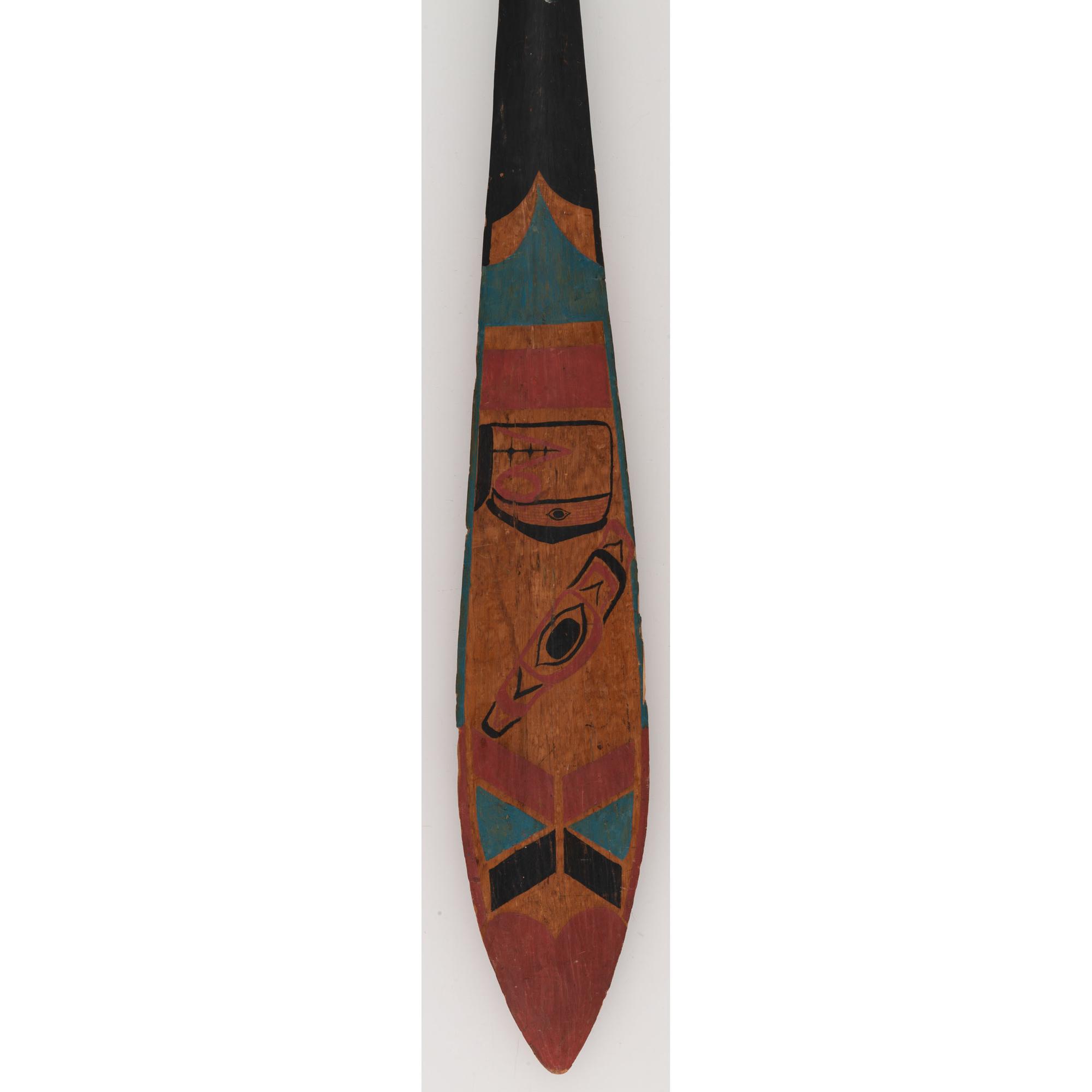 Northwest Coast Painted Paddle
