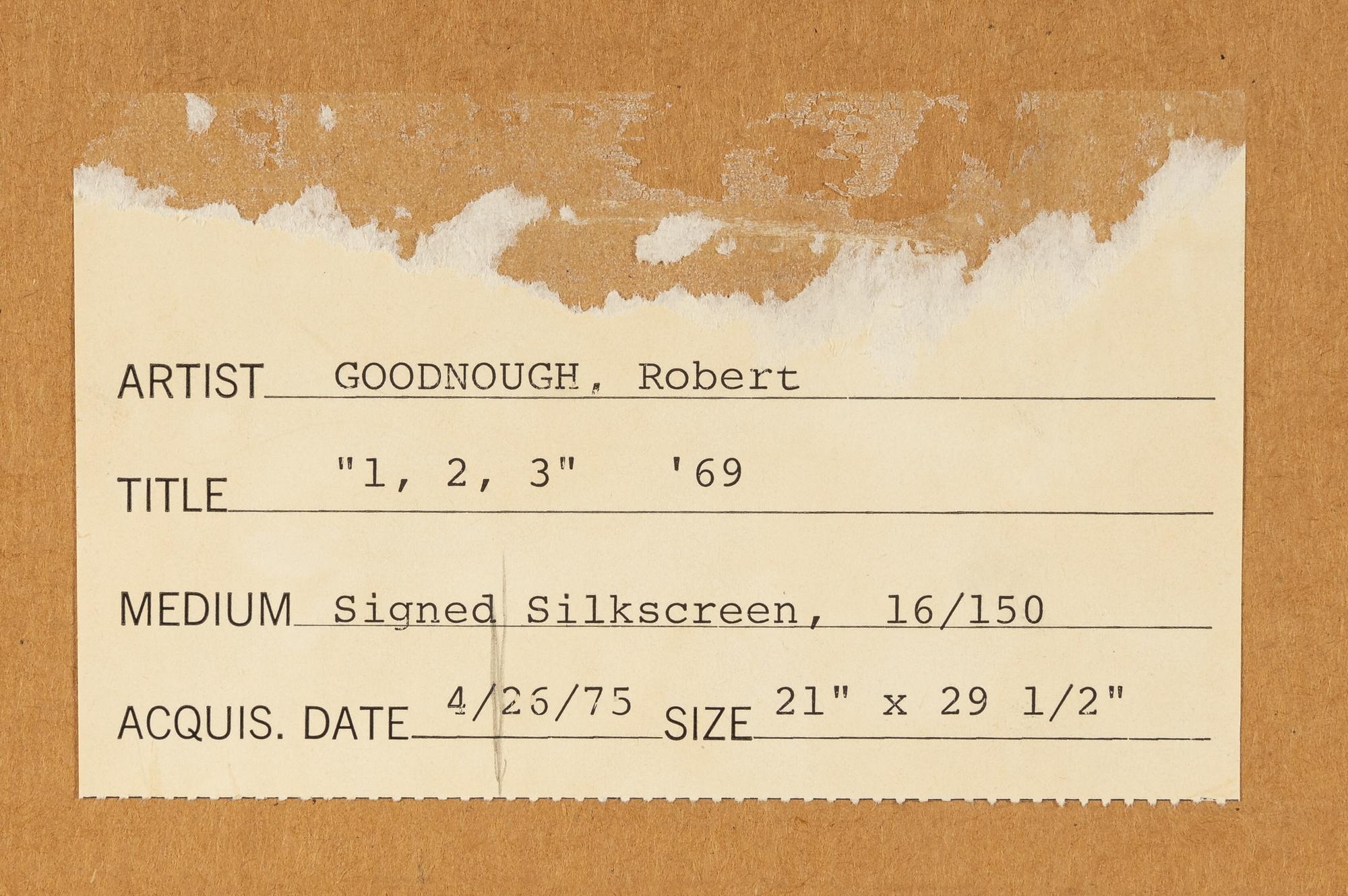 Untitled (from One, Two, Three ), 1968