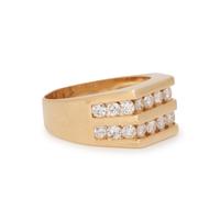 YELLOW GOLD AND DIAMOND RING