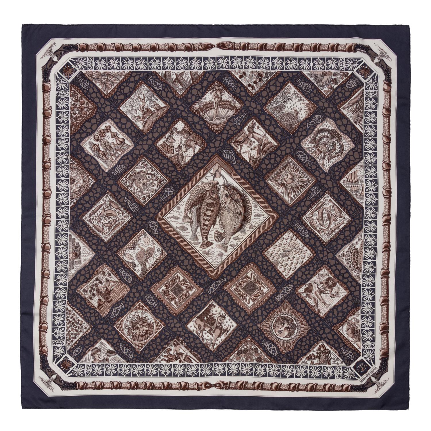 Three Hermès 90cm Silk Scarf, Carré