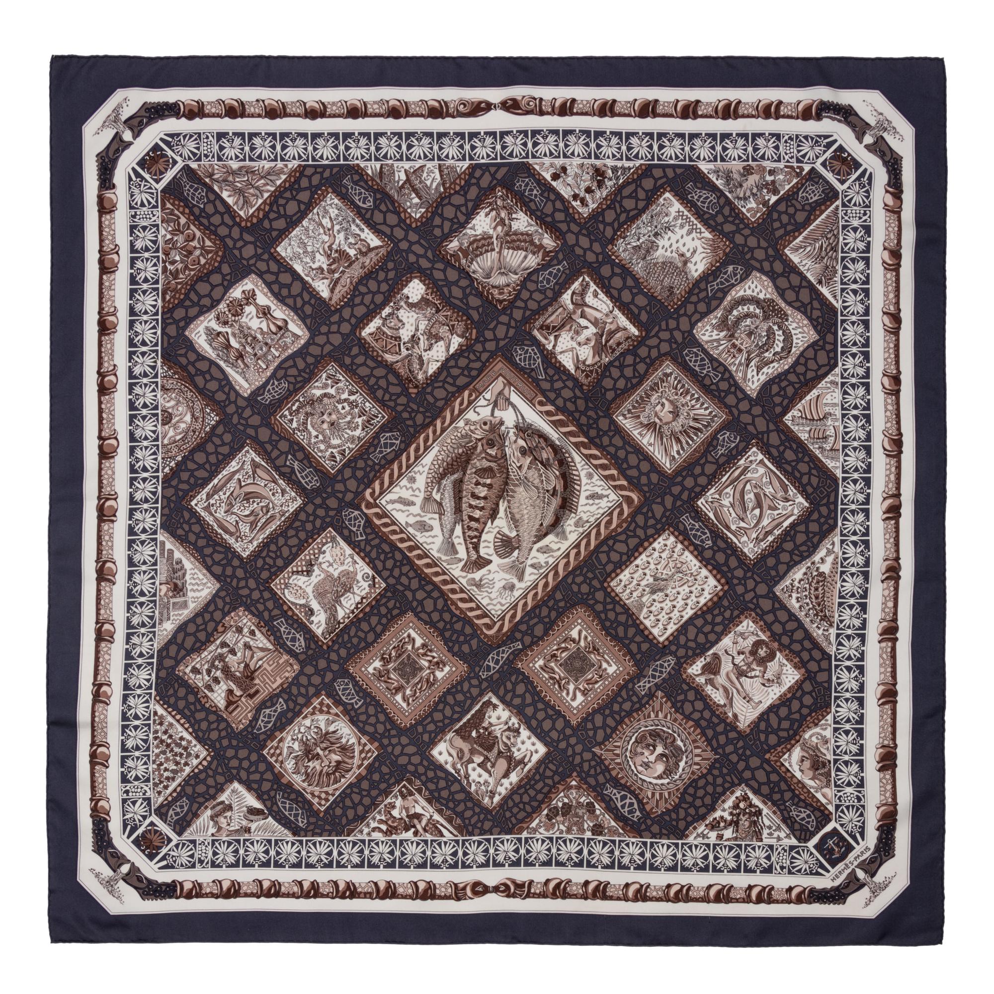 Three Hermès 90cm Silk Scarf, Carré