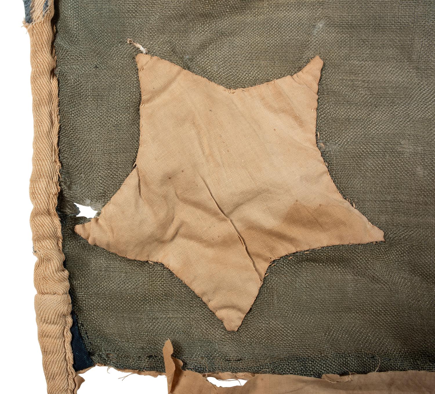 [FLAGS]. 30-star American flag commemorating Wisconsin statehood. Ca 1850.