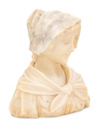An Italian Alabaster Bust