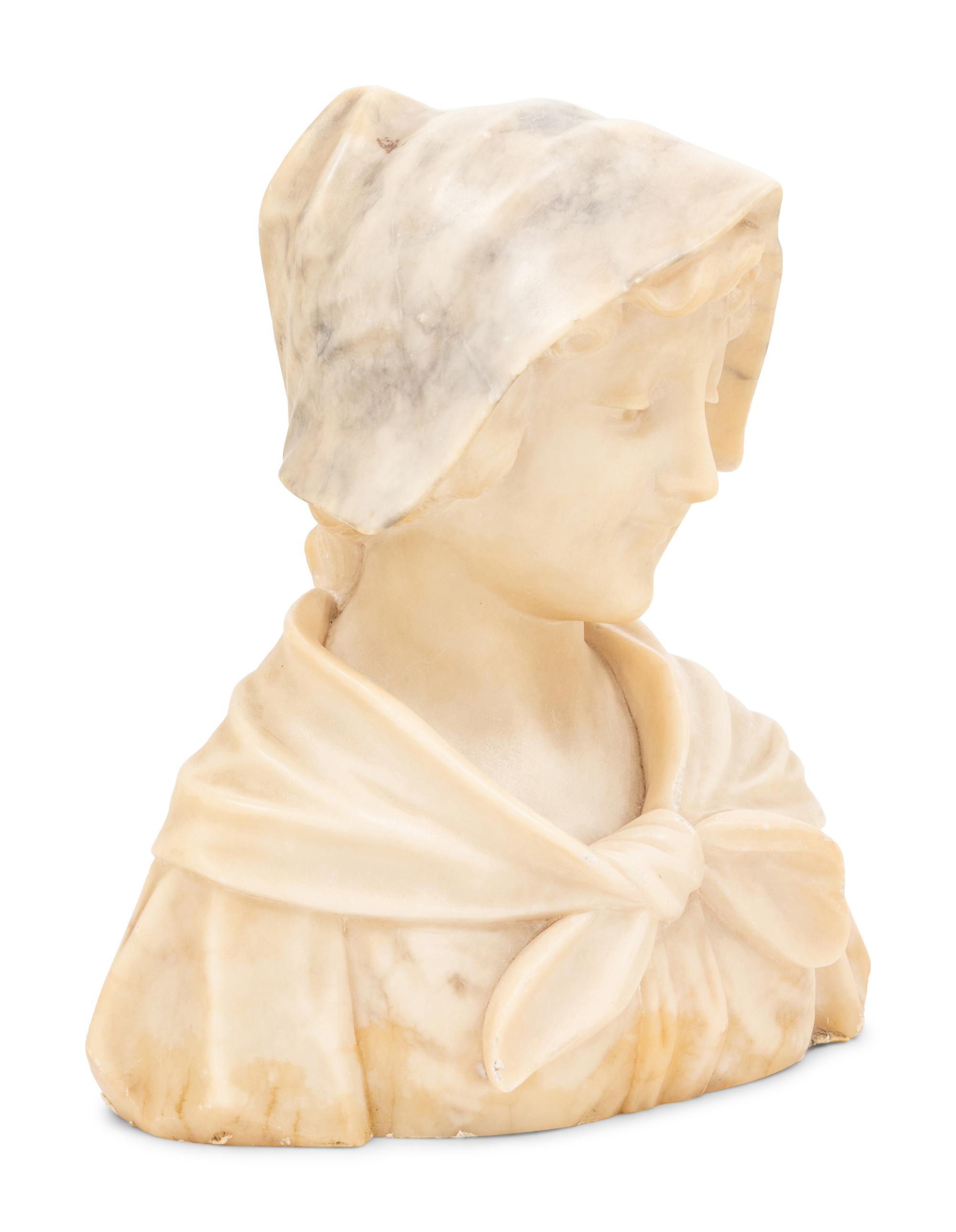 An Italian Alabaster Bust