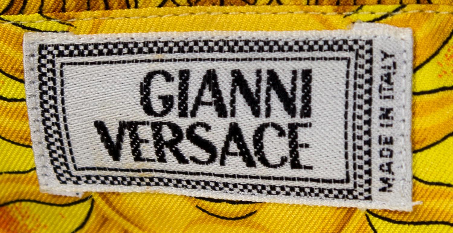 A Gianni Versace Silk Print Shirt, Size 50.