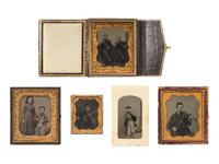 A Group of Nine Cased Images of Violin Players