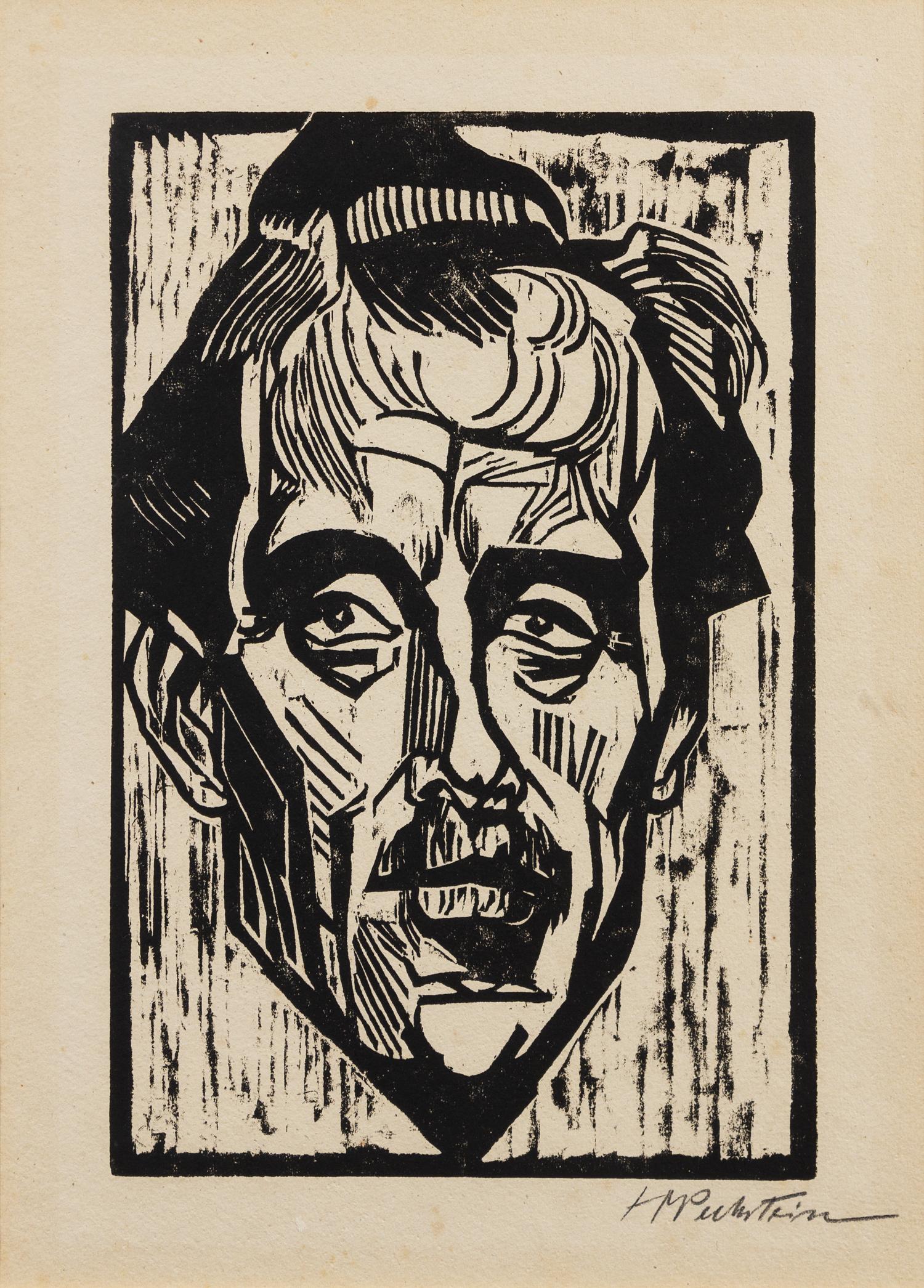 Max Pechstein, (German, 1881-1955), Bildnis Dr. Freudlich (Portrait of Dr. Freudlich), 1918