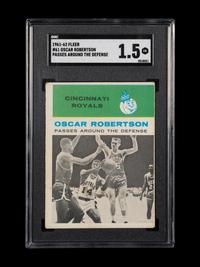 A 1961-62 Fleer Oscar Robertson Passes Around The Defense Rookie Basketball Card No. 61 (SGC 1.5 FAIR)