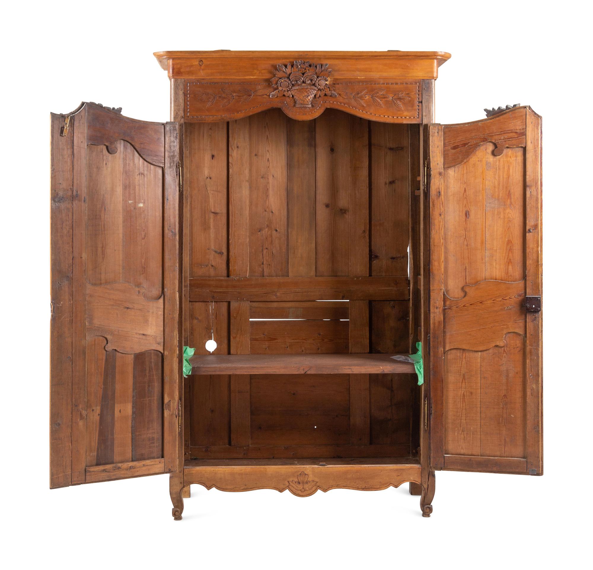 A Continental Pine Armoire