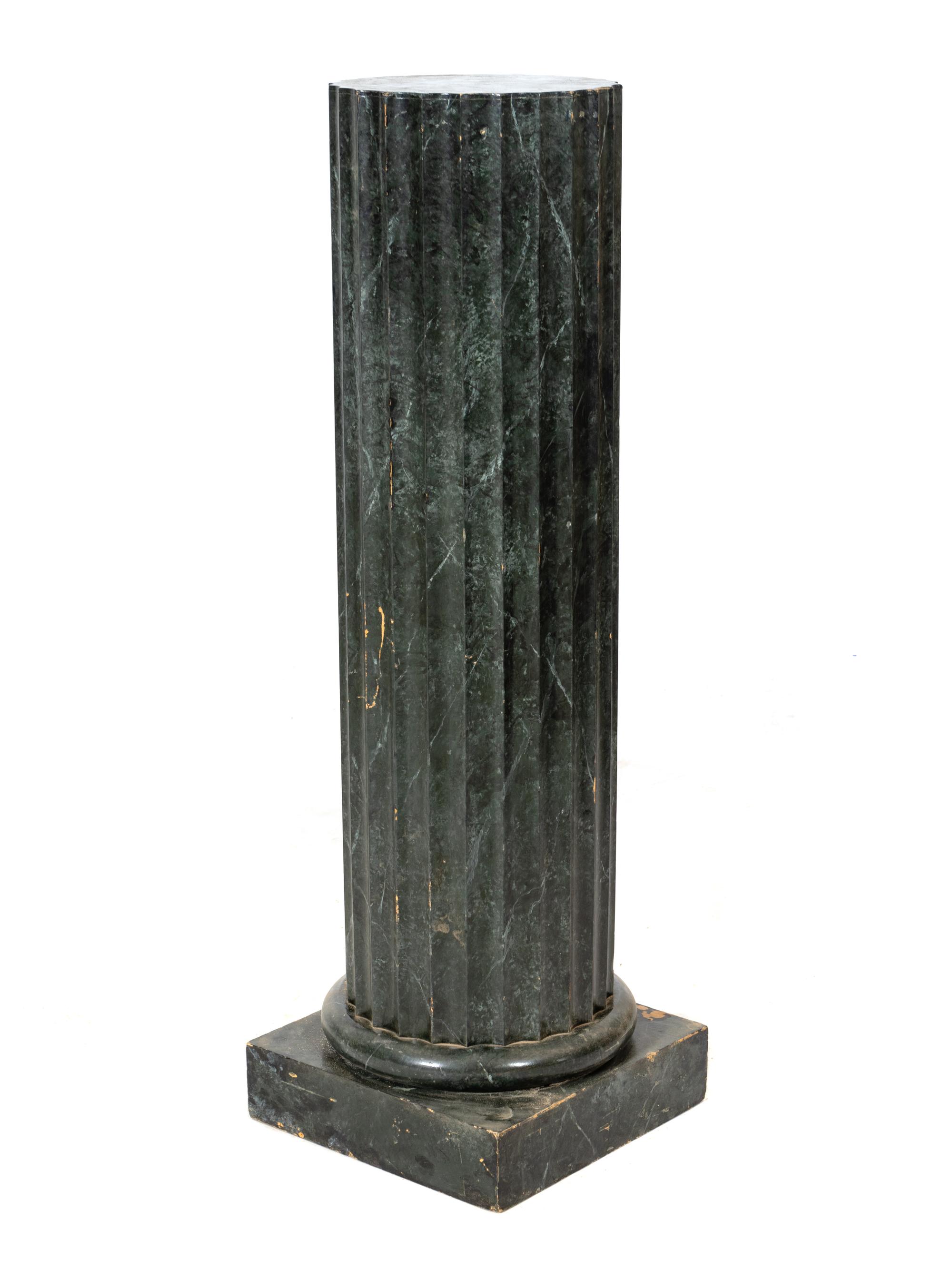 An Italian Faux-Marble Painted Pedestal