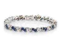SAPPHIRE AND DIAMOND BRACELET