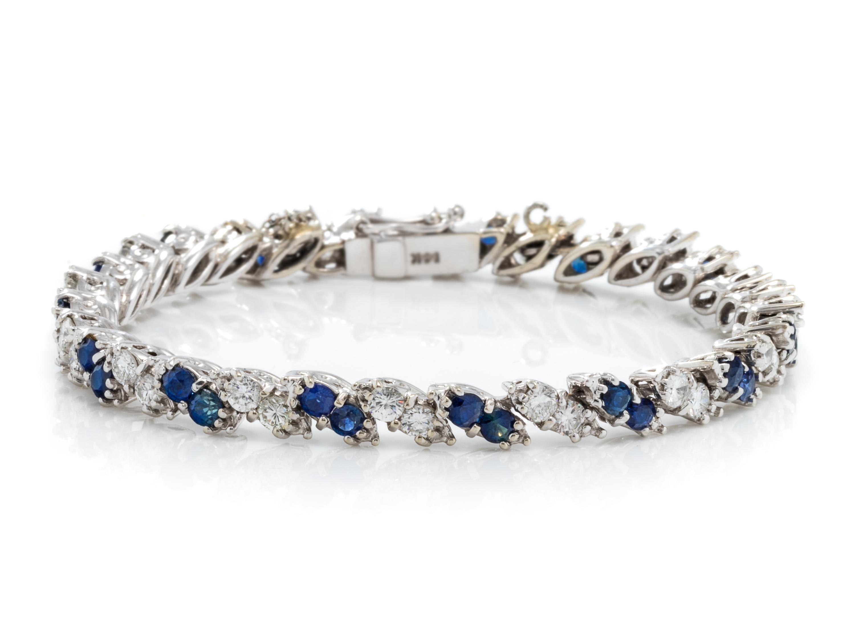 SAPPHIRE AND DIAMOND BRACELET