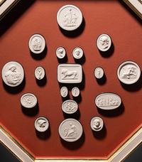 Four Framed Groups of Grand Tour Plaster Intaglios