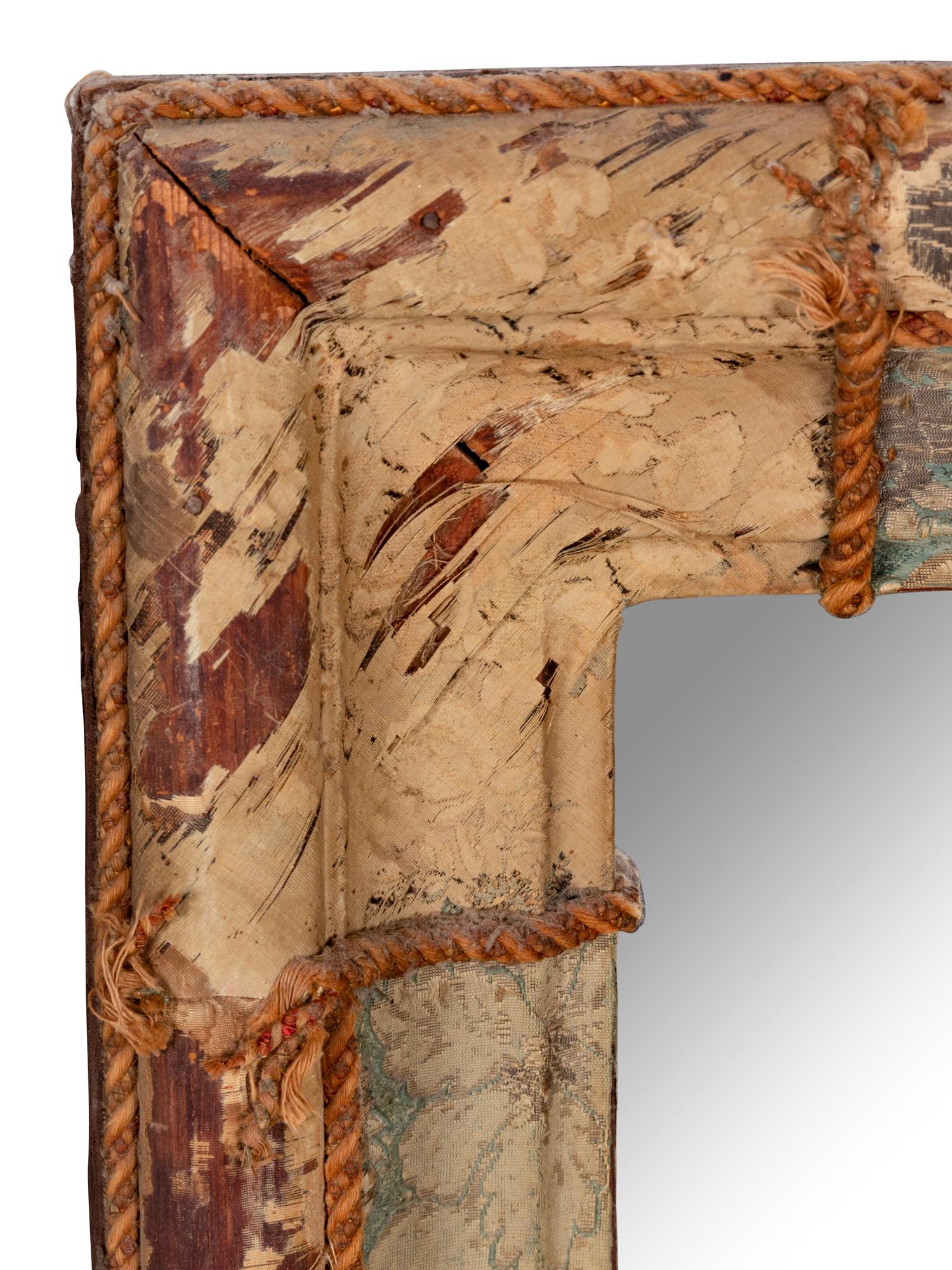 A Pair of Continental Painted and Rope Mounted Mirrors