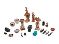 Collection of Zuni Fetishes and Pueblo Miniatures