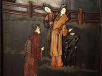 A Chinese Hardwood Three-Panel Floor Screen — EARLY 20TH CENTURY