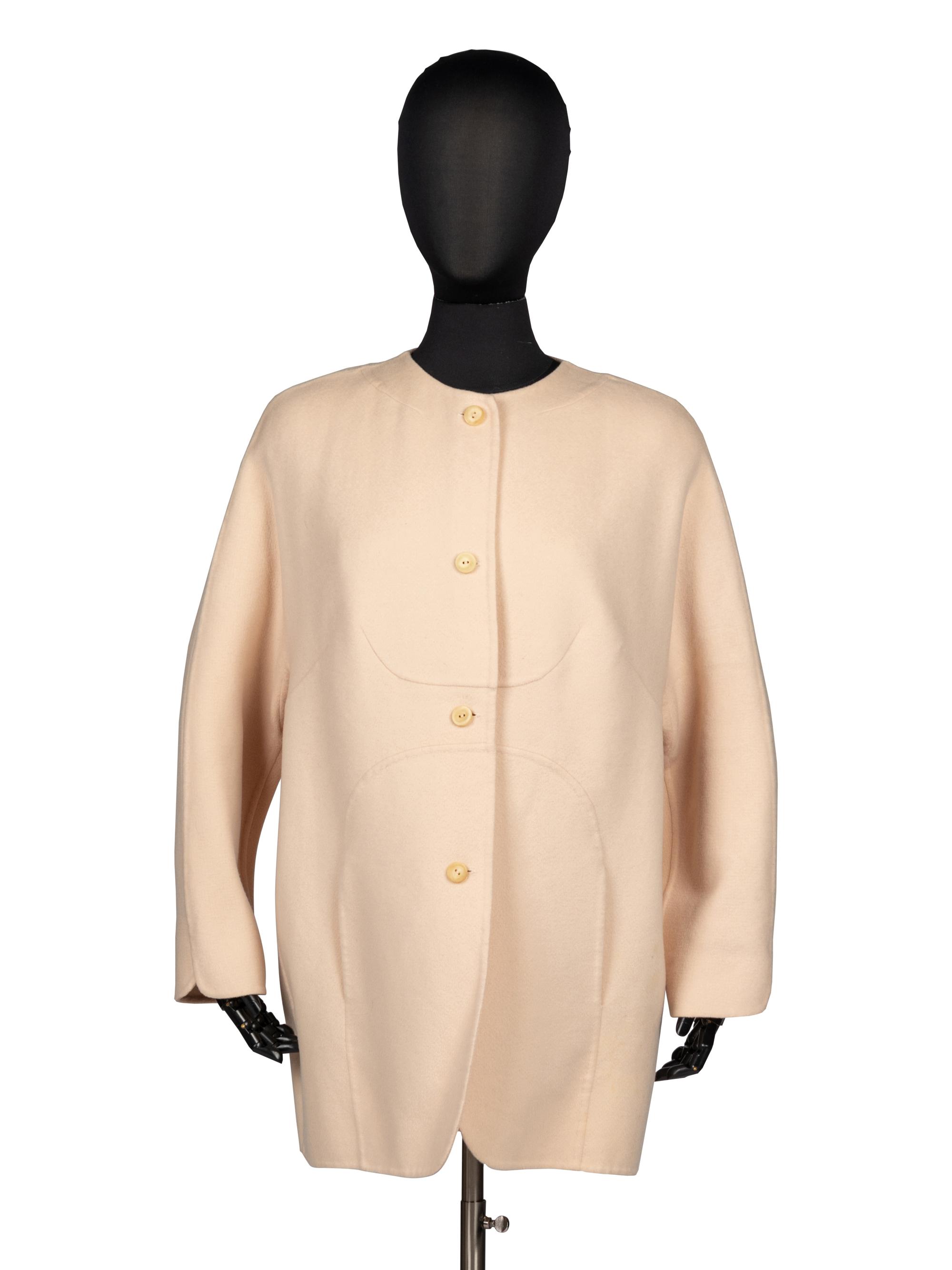 Ralph Rucci, Pale Pink Cashmere Coat