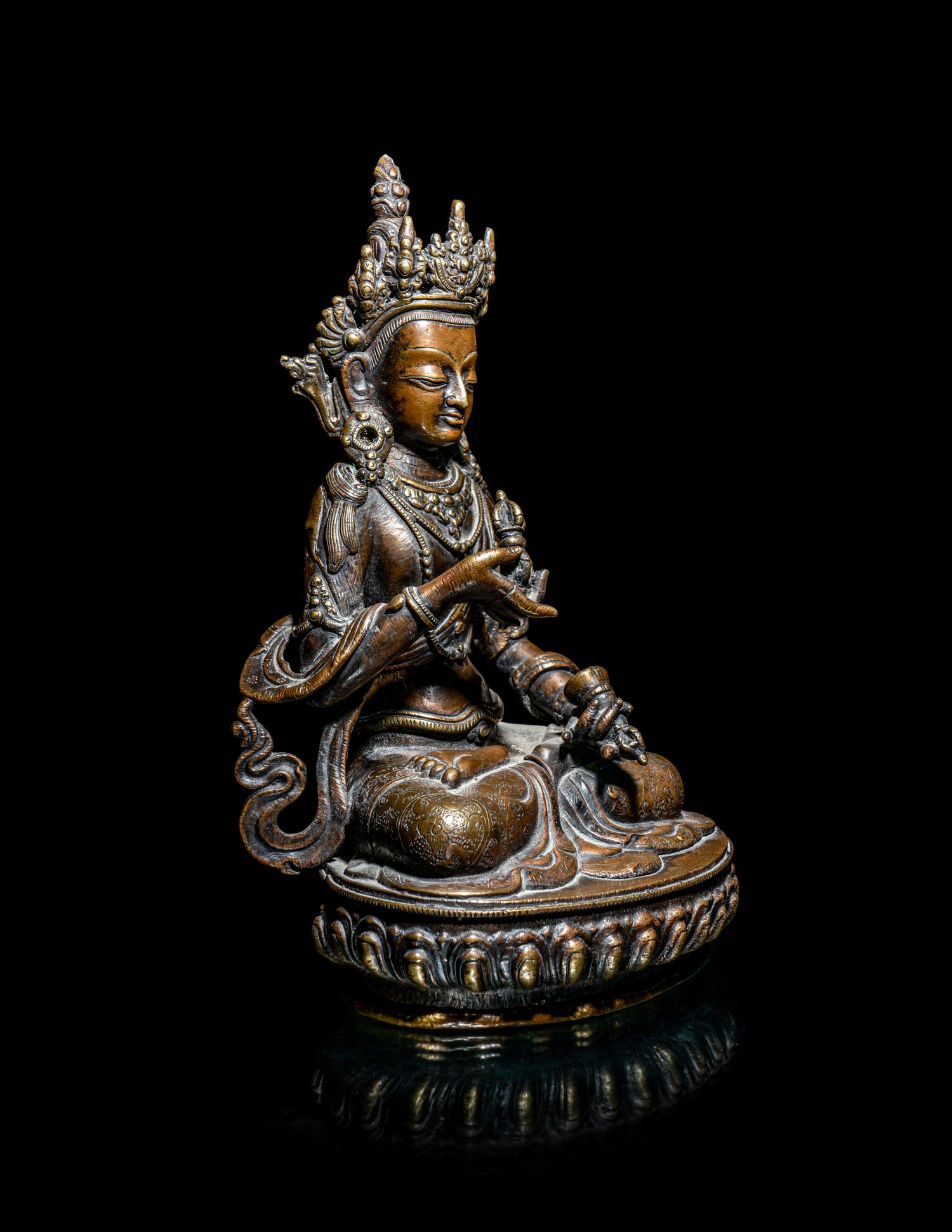 Two Bronze Figures of Bodhisattva