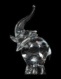 Four Steuben Glass Animal Figures