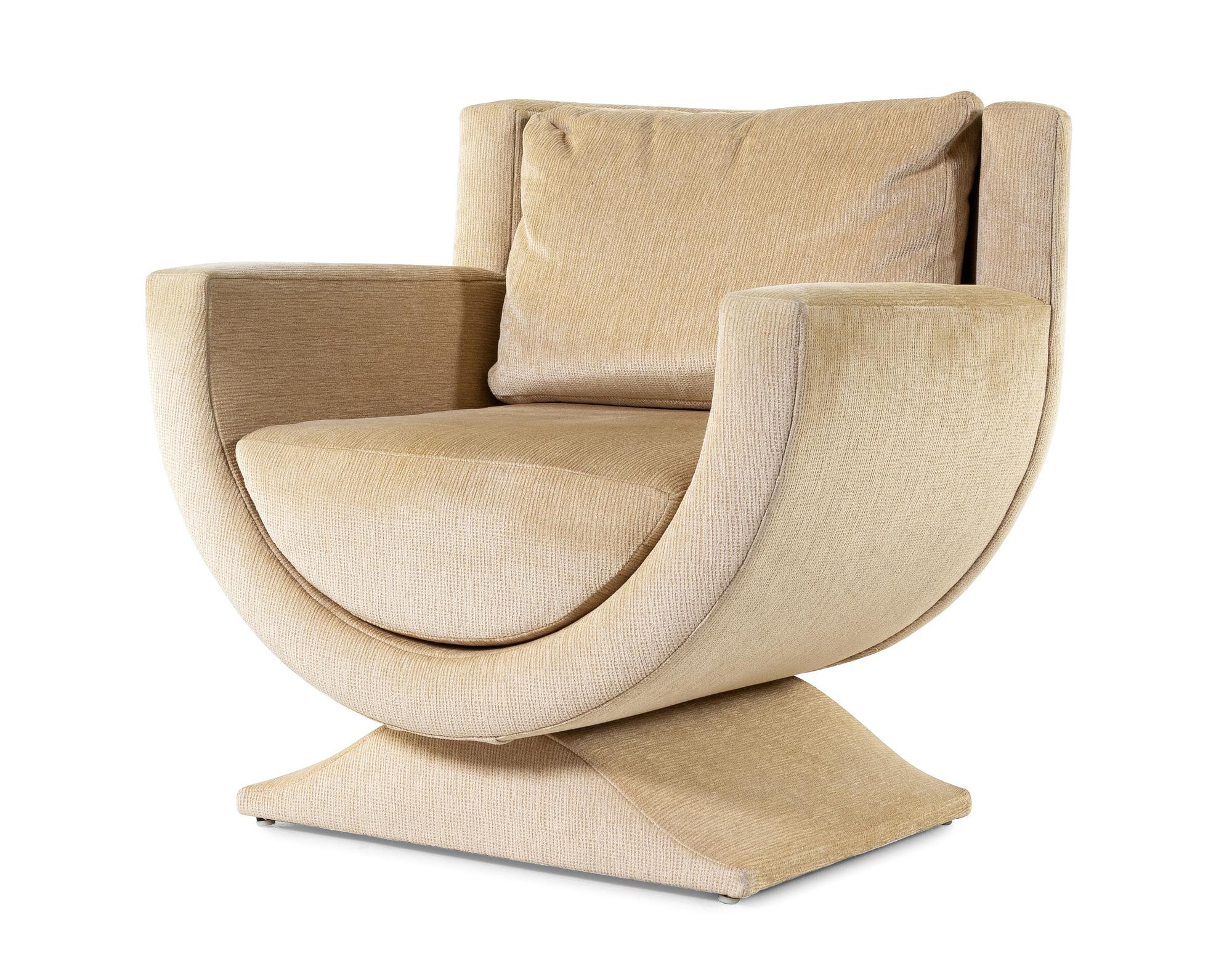 An Upholstered Lounge Chair