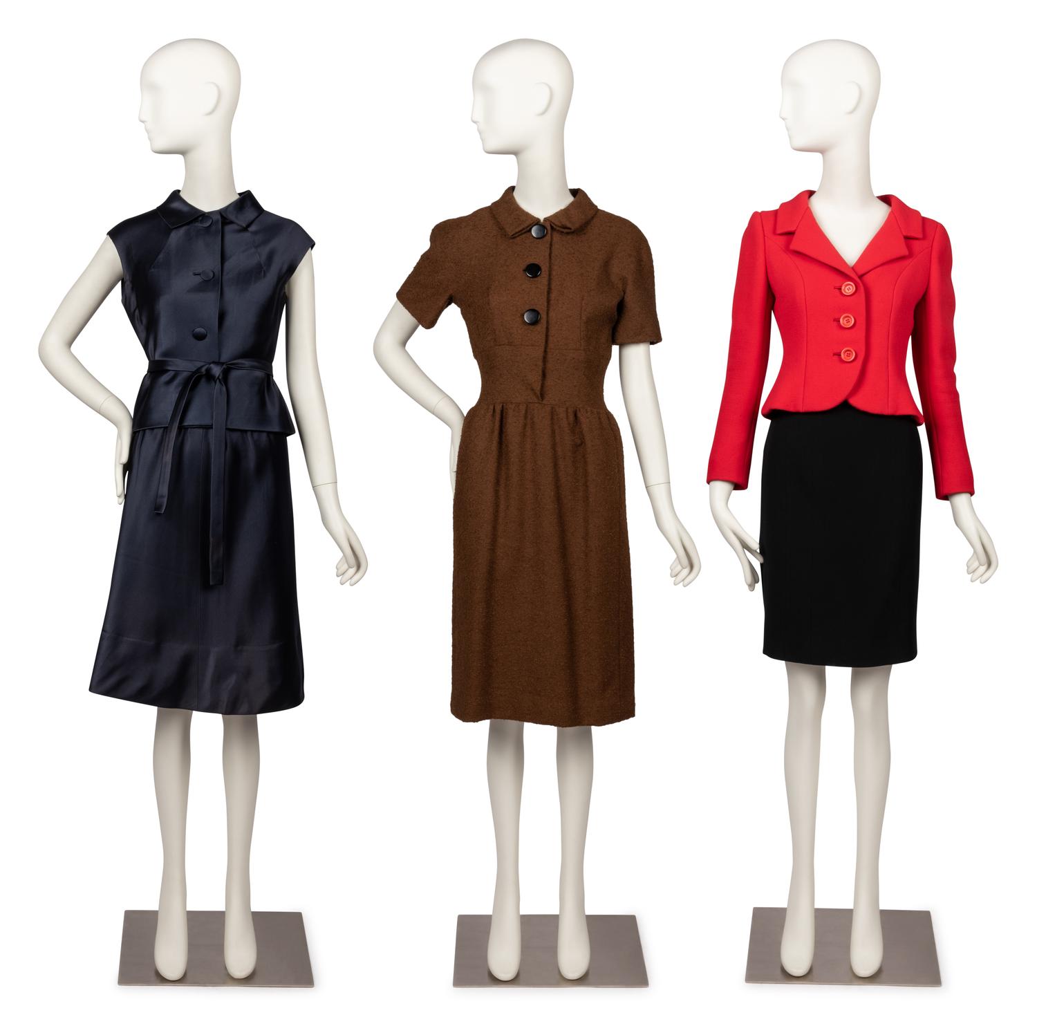 Three Norman Norell Items: Jacket, Skirt Ensemble, Dress, 1960s