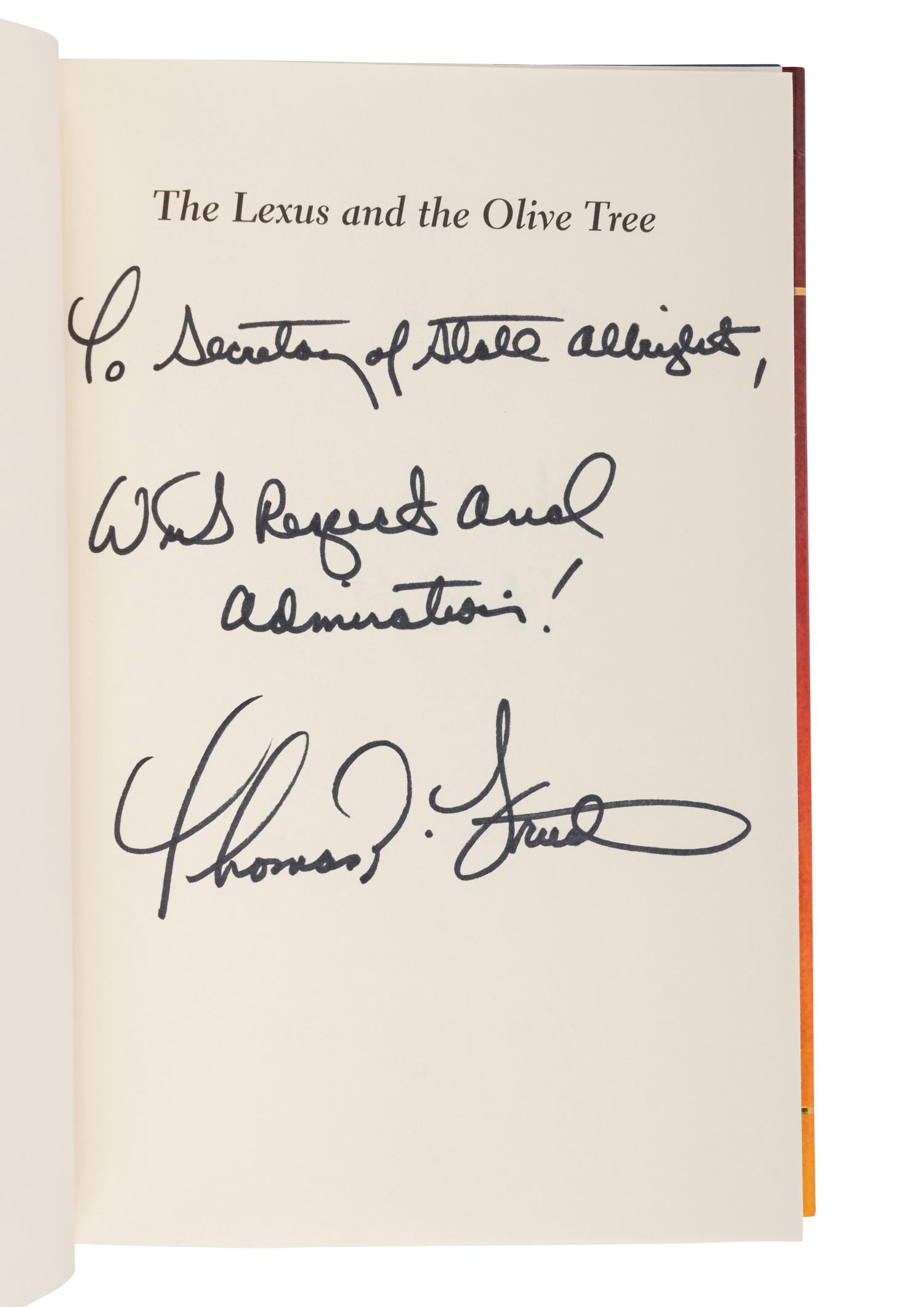 POST-COLD WAR WORLD POLITICS A group of 17 FIRST EDITIONS, most INSCRIBED TO SECRETARY ALBRIGHT: