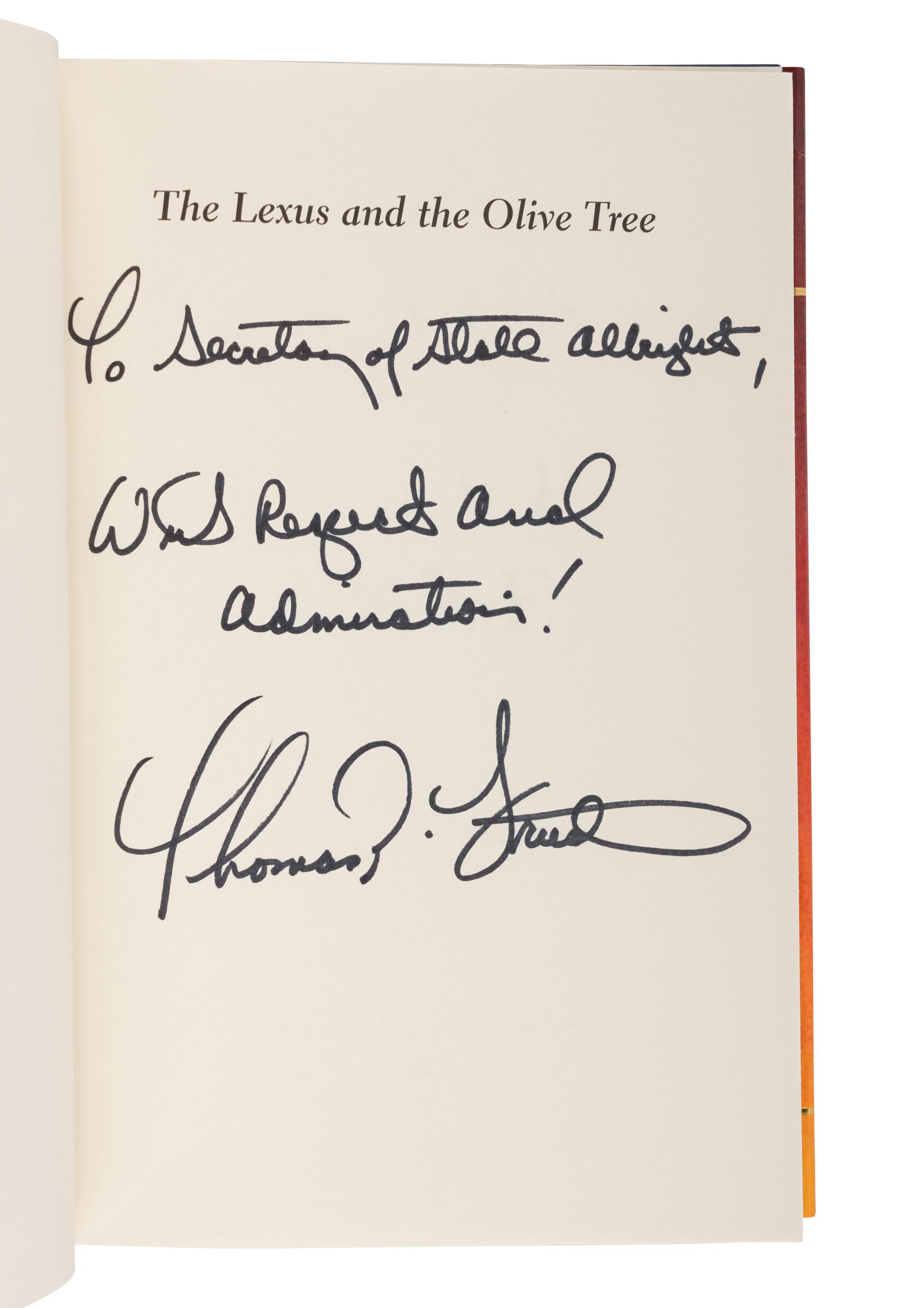 POST-COLD WAR WORLD POLITICS A group of 17 FIRST EDITIONS, most INSCRIBED TO SECRETARY ALBRIGHT: