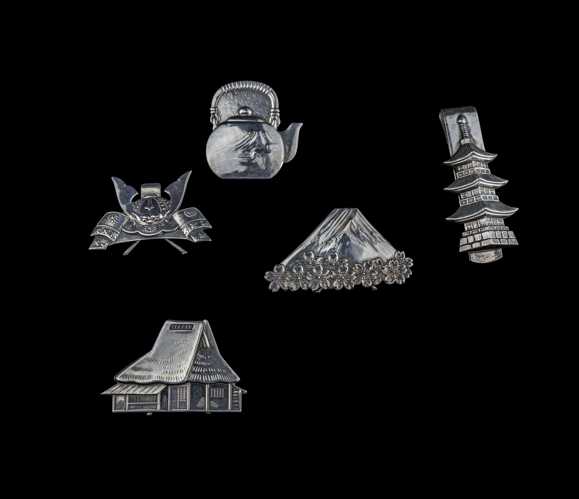 Six Japanese Scholar's Objects