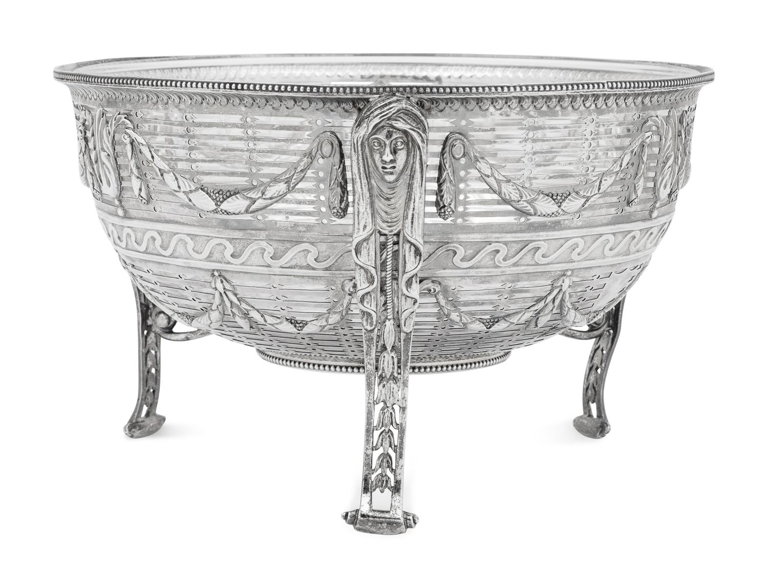 A Victorian Silver Fruit Basket