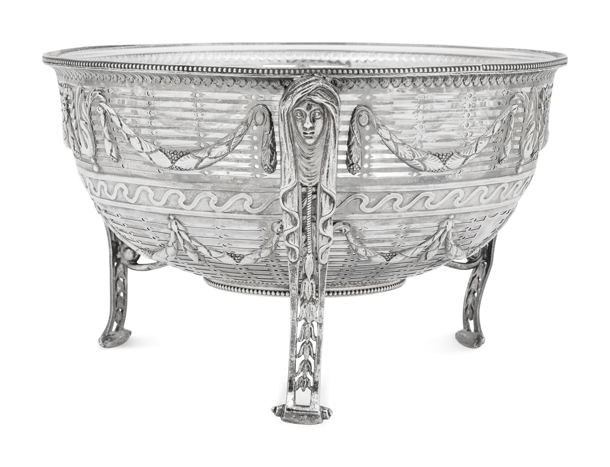 A Victorian Silver Fruit Basket